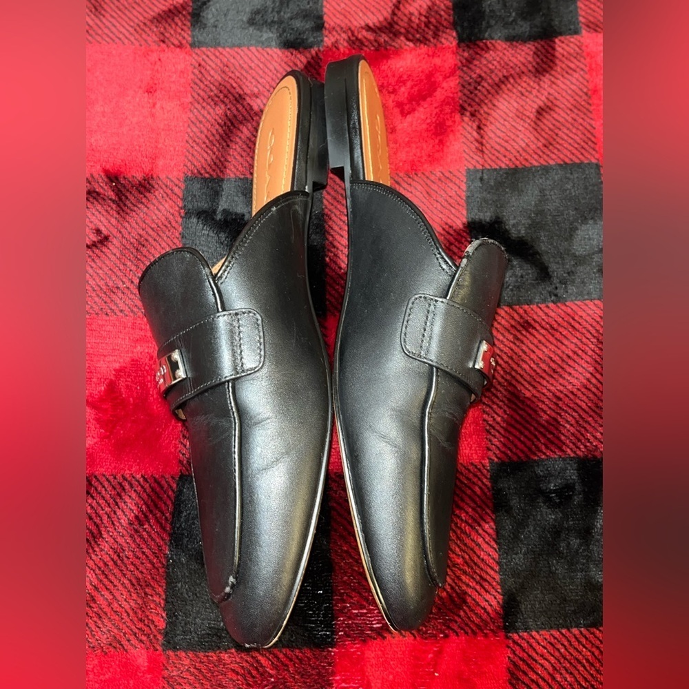 Coach Leather Shea Slide, Black and Tan, Women’s Size: 8B - Picture 7 of 16